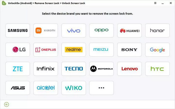 Unlockgo For Android Select Your Brand
