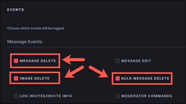 Message Events