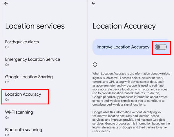 Android Location Accuracy