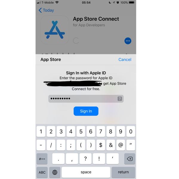 App Store Ask Password