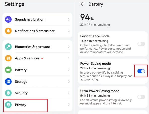 Power Saving Mode