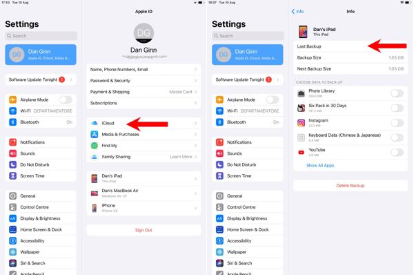 Ipad Icloud Backup