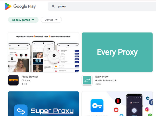 Applications proxy