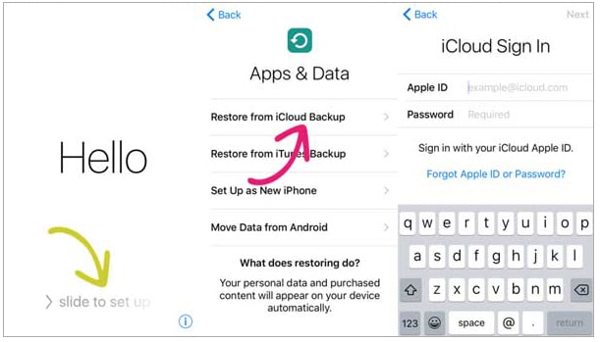 Recover Album Restore iCloud Backup