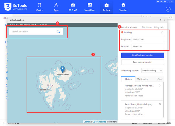 Use 3utools to Change- Location