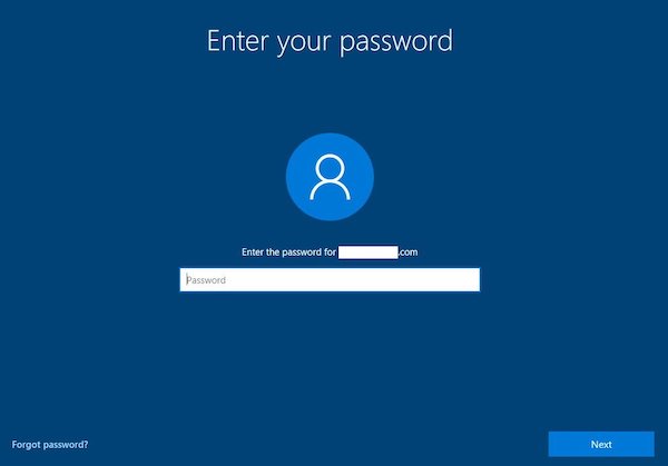 Windows Forgot Password