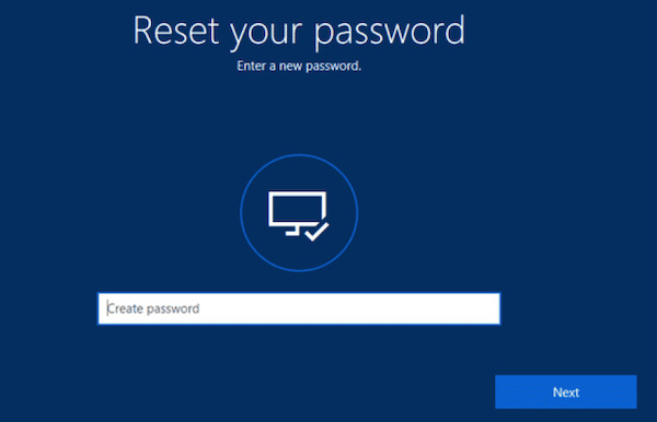 Windows New Password