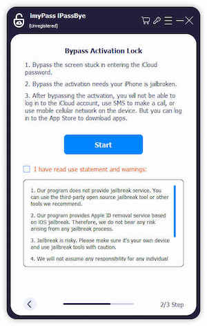 Conferma il bypass del blocco di attivazione di iCloud