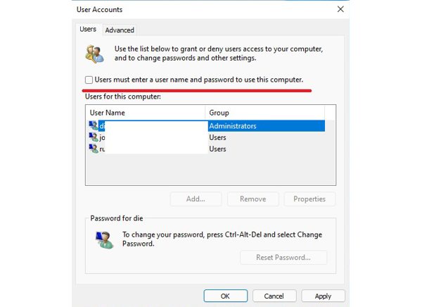 Bypass Login Netplwiz