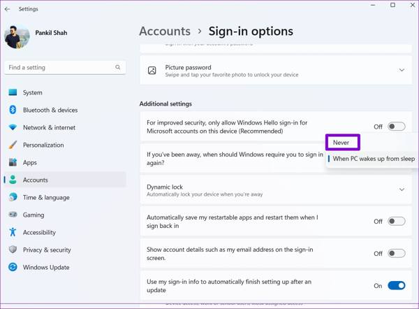 Bypass Login Settings