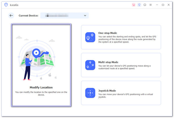 Choose Modify Location