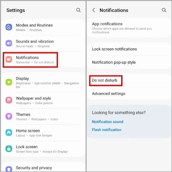Modalità Non disturbare Android