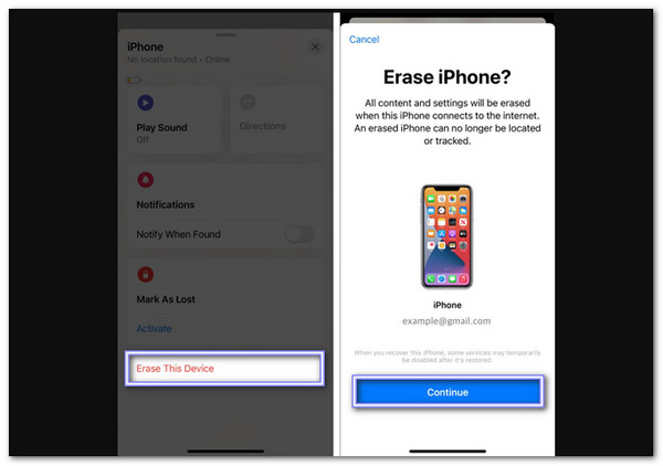 Ripristino delle impostazioni di fabbrica dell'iPhone quando disabilitato tramite Trova il mio