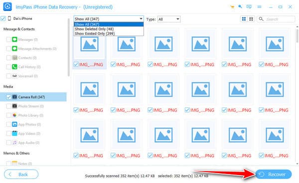 Buscar archivos para restaurar