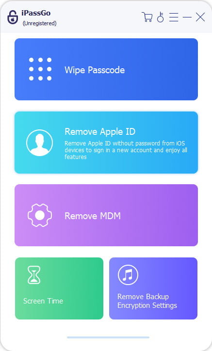 Távolítsa el az Apple ID módot