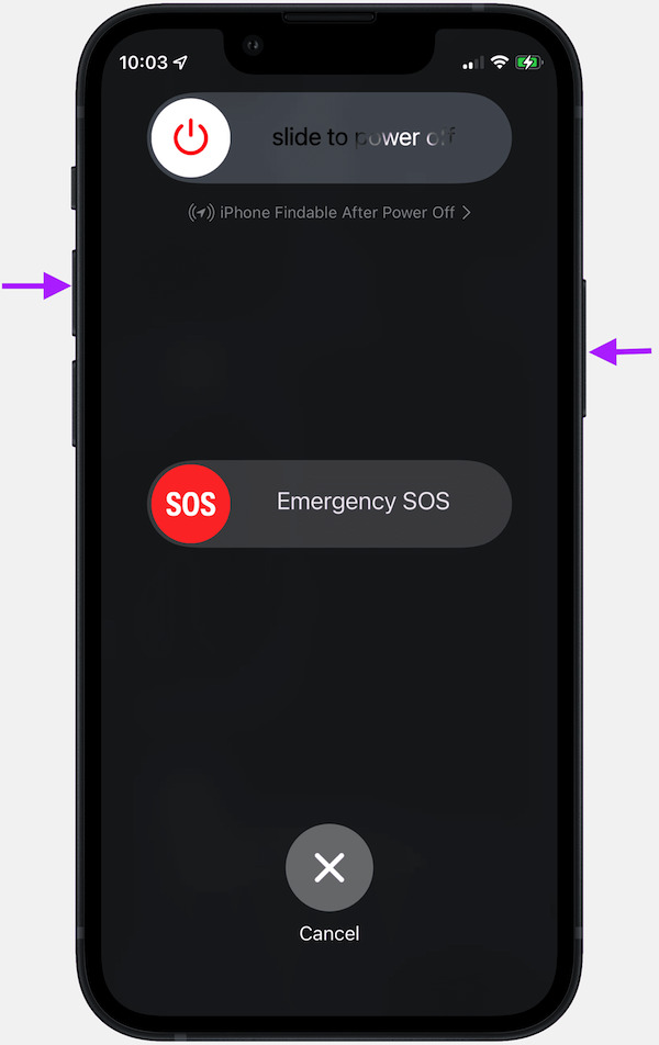 iPhoneを再起動する