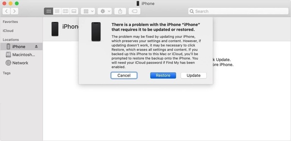iPhoneを復元する