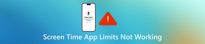 Les limites de temps d'écran des applications ne fonctionnent pas