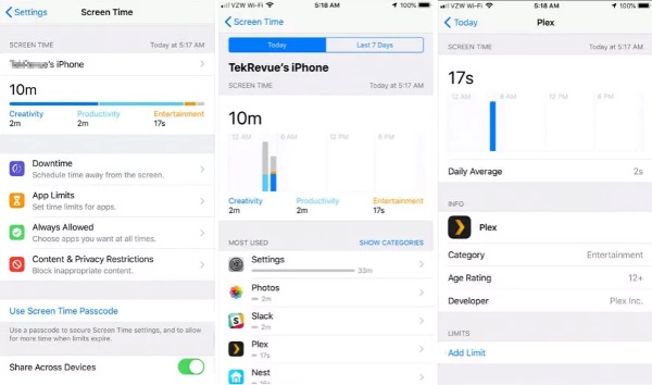 Définir une limite par application