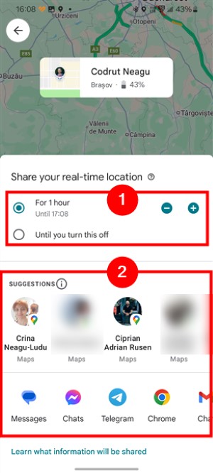 AndroidでGoogleマップの位置情報を共有