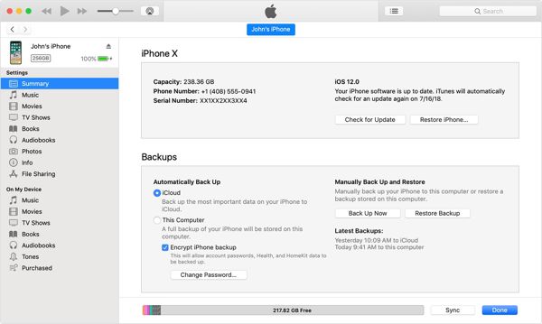Obnovení iTunes na iPhonu