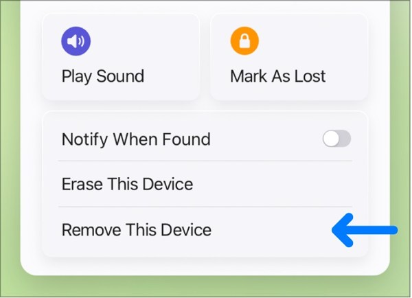 Dissocier l'iPhone iCloud