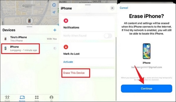 Verwenden Sie die „Wo ist?“-App